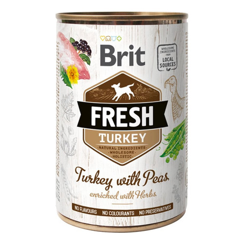 Brit Fresh Perros Pavo Y Guisantes 400gr. Np