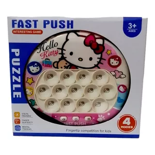 Juguete Pop It Quick Push Burbujas Antiestress Kitty
