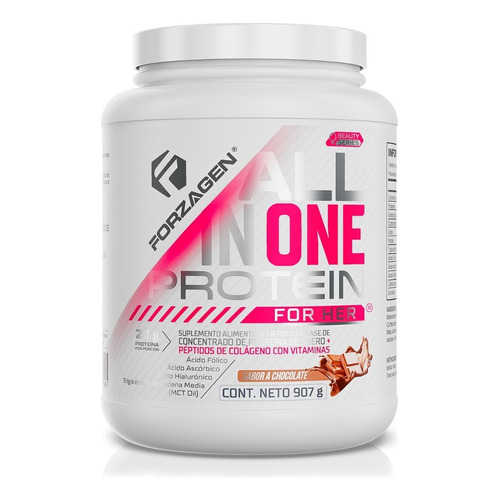 Forzagen Proteína Para Mujer All In One 2lb | Whey+colágeno Sabor 2 LB Chocolate