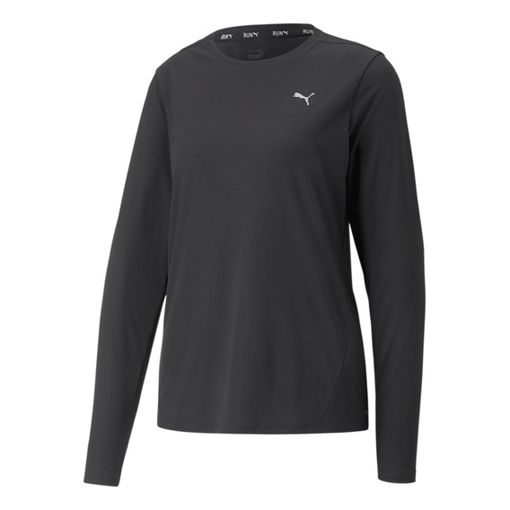 Playera Puma Run Favorite Ls Negra Mujer