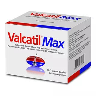 Valcatil Max Blandas Para La Caida Del Cabello X 60 Capsulas