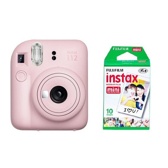 Cámara instantánea Fujifilm Instax Kit Mini 12 + 10 fotos blossom pink