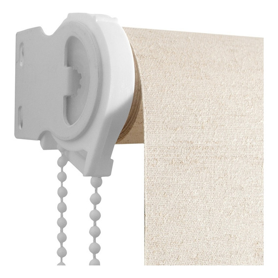 Cortina Roller Lino Blackout 200x190 Cm Marca Volgen Color Beige