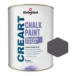 Pintura Tizada Chalked Paint Sinteplast Mate Color Gris Sombra