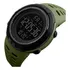 Reloj Skmei 1251 Running Chronometer con alarma de cuenta regresiva para hombre y bisel de caja, color verde y negro