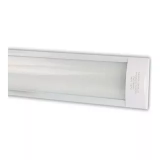 Regleta Doble Tira Led 36w Gabinete Ancho De Aluminio Slim Color Blanco