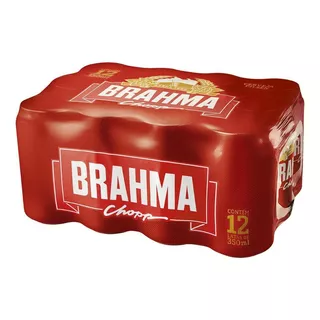 Cerveja Brahma Chopp Lata 350ml Com 12 Unidades