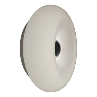 Aplique Dona 12w Led Ø30cm Vidrio/metal Calido Blanco Blanco