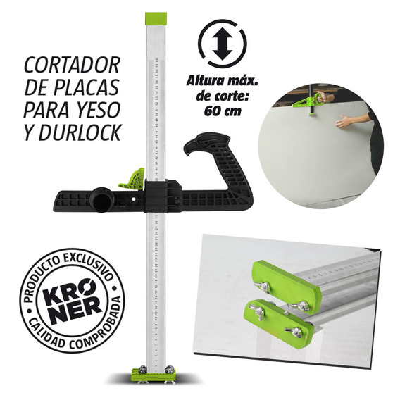 Cortadora De Placas Para Yeso Y Durlock 60 Cm Profesional Kroner