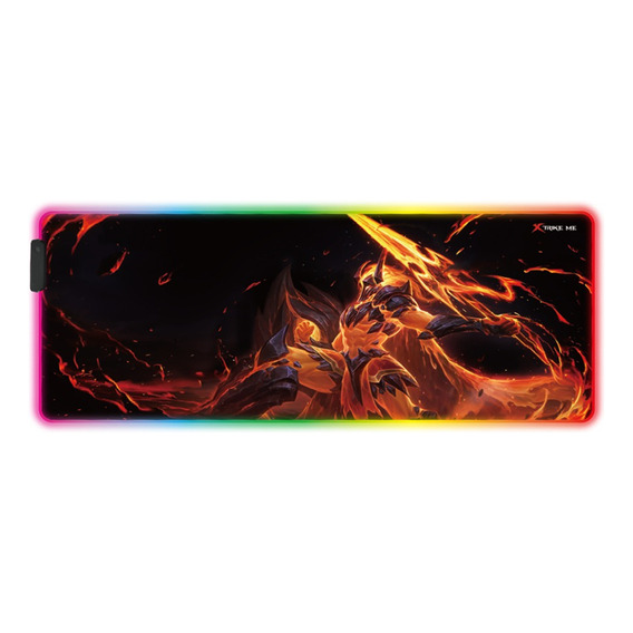 Mouse Pad Gamer Xtrike Me Xl 80x30cm Rgb Usb Antideslizante Color Negro Diseño impreso Overwatch