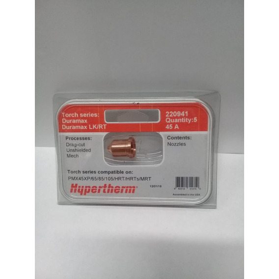 Tobera Para Hypertherm 220941 45 Amp Manual 