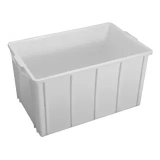 Caixa Container Organizador Plastico Multiuso 61l Com Tampa