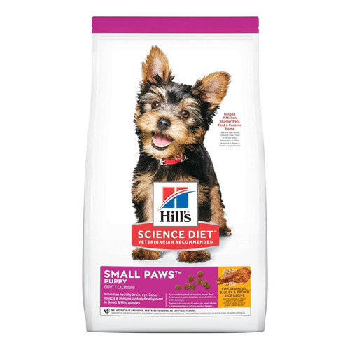 Alimento Hill's Science Diet Puppy Small Paws para perro cachorro de raza mini y pequeña sabor pollo en bolsa de 2kg