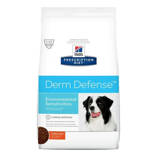 Alimento Hill's Prescription Diet Derm Defense Environmental Sensitivities para perro adulto todos los tamaños sabor pollo en bolsa de 6lb