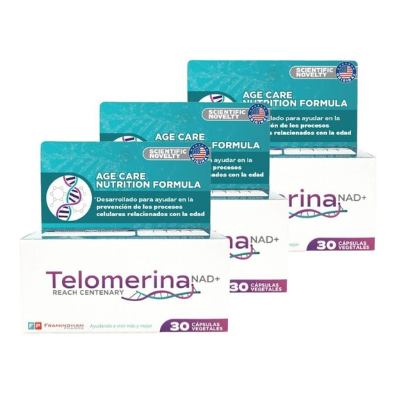 Telomerina Nad+ Protector Adn Original Pack X3