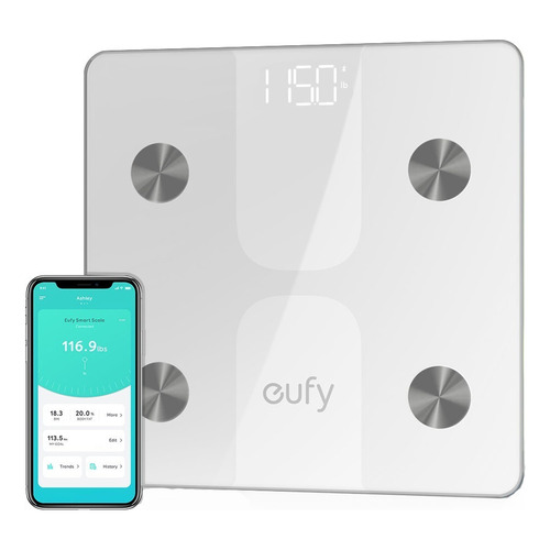 Balanza Inteligente Bodysense Smart Scale C1 Blanca Color Blanco