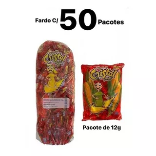 Mini Pipoca Doce Açucarada Cristal - Fardo C/50 Pipocas