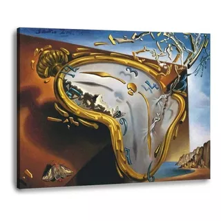 Cuadro Decorativo Decogaleria Cuadro S. Dalí La Persistencia Moderno De 50cm X 75cm Color Reloj Derritiéndose