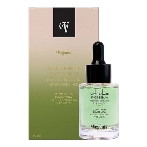 Serum Facial Veganis Vital Power Con Matcha Espirulina X30ml