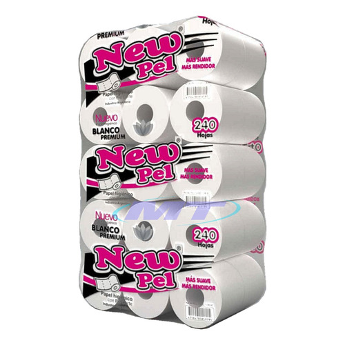 Papel Higienico New Pel blanco extremo premium bolson simple hoja 80 por 30 unidades 