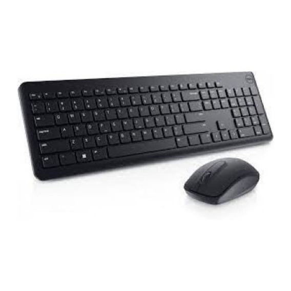Combo Teclado Mouse Inalambrico Dell Km3322w Español Origina Color del teclado Negro