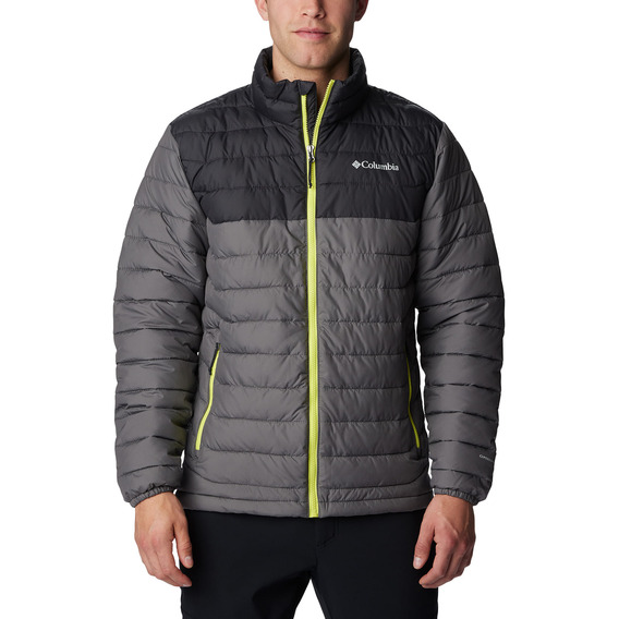 Campera Columbia Powder Lite Jacket City Grey Para Hombre