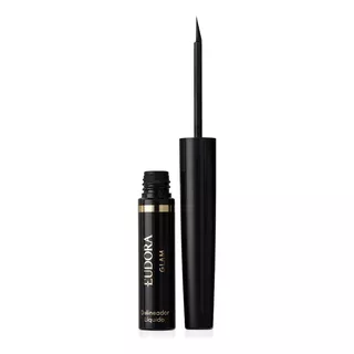 Eudora Glam Delineador Líquido Para Olhos Super Preto  3ml Efeito Mate