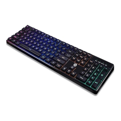 Teclado Gamer Membrana Español K300 Color del teclado Negro