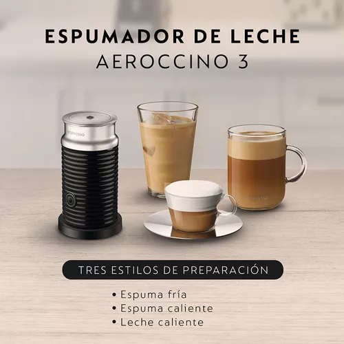 Espumador De Leche Nespresso Aeroccino 3 Negro