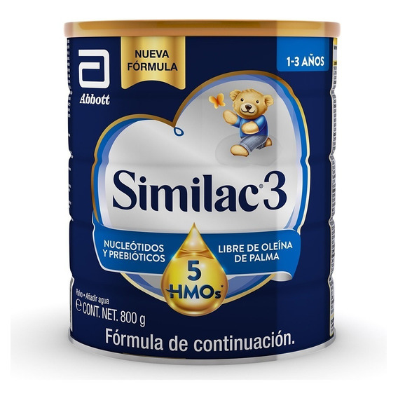 Fórmula Infantil Abbott Similac 3 Con Hmo de 800g