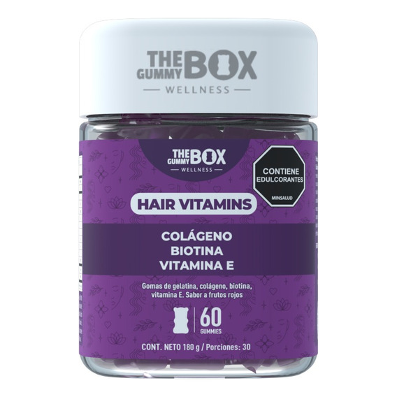 The Gummy Box Hair Vitamins Colageno Hidrolizado + Biotina