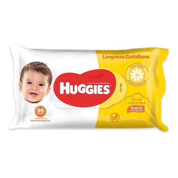 Toallitas Húmedas Huggies Limpieza Cotidiana X96