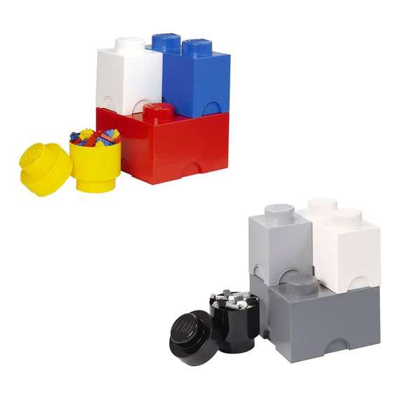 Lego Bloque Apilable Organizador Contenedor Multi Pack X4 Color Neutral