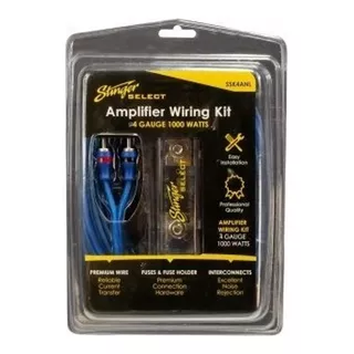 Kit De Instalación De 4ga Stinger Select Ssk4anl Para Potencia Audiocar