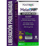 Melatonina 10 Mg | 100 Tabs | Efecto Prolongado | Tamaño Gde