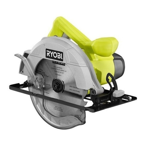 Sierra Circular Eléctrica Ryobi Csb125 7 1/4 1560w Color Verde Frecuencia 60 Hz