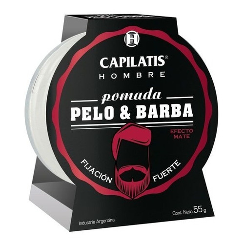 Pomada Capilatis Pelo Barba Fijacion Fuerte Hombre 55 Gr