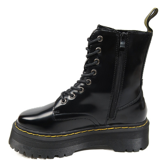 Botines Dr. Martens Mujer Negro Charol