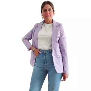 Saco Blazer Mujer Importado Elastizado Entallado Forrado