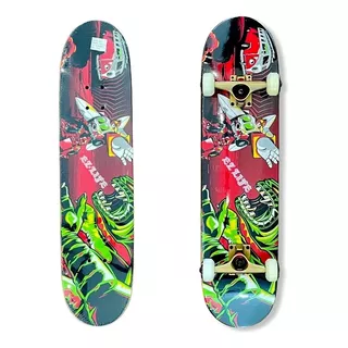 Skate Profesional Tabla Maple Canadiense Trucks Ruedas Abec7