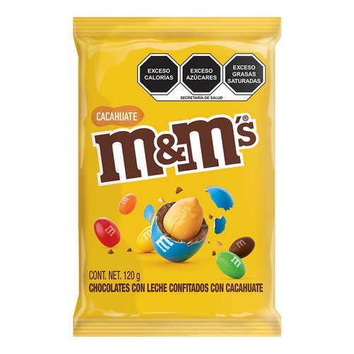 Chocolate M&m's Chocolate Con Cacahuate Megabag, 120g