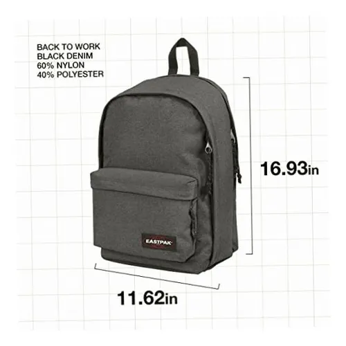 Eastpak back to work black clearance denim