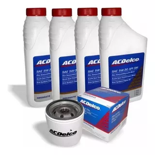 Kit Revisao 4l Oleo 5w30 Celta 2009 2010 2011 Acdelco S10 A