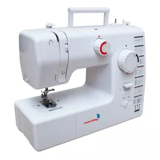 Máquina De Costura Reta Importway Iwmc-509 Portátil Branca 127v/220v