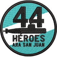 Escudo Parche Bordado Ara San Juan 44 Héroes P/coser Premium