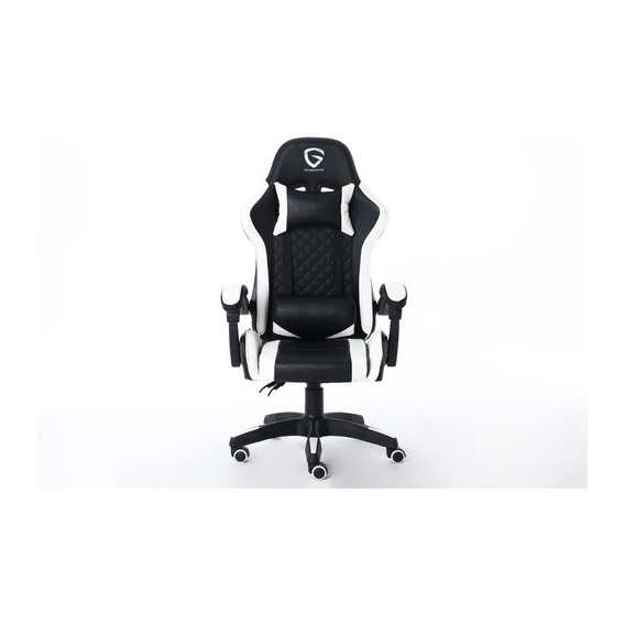 Silla Sillon Gamer Pc Escritorio The Game House Ergonomica Color Blanco Material del tapizado Cuero sintético