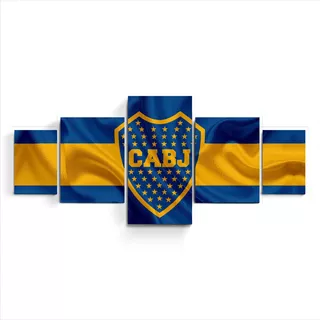 Cuadro Triptico Poliptico Boca Juniors Xeneize Escudo Equipo