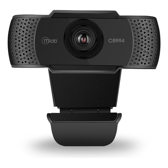 Cámara web Microlab Streamer Webcam FHD C8994 Full HD 30FPS color negro