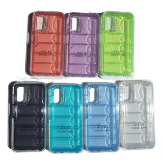 Funda Puffer Reforzado Traslúcida Para Sam A13 A14 A54 A34 