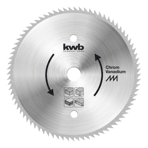 Disco De Corte Circular Madera Kwb 160mm 100 Dientes Rex